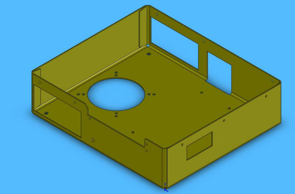 sheetmetal box for LED demo kit
